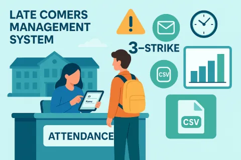 Latecomers Management System Desktop App Project