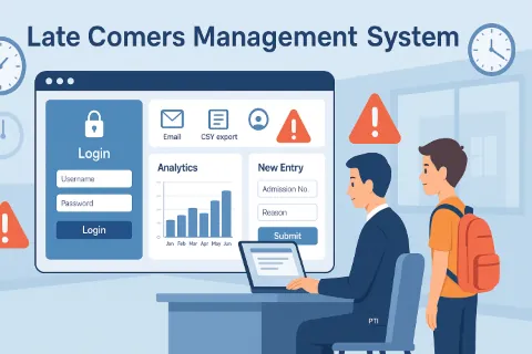 Latecomers Management System Web App Project